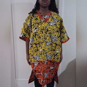 Colorful Ankara Kaftan